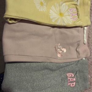 GAP Kids Sweatpants Trio - Yellow, Pink, and Gray